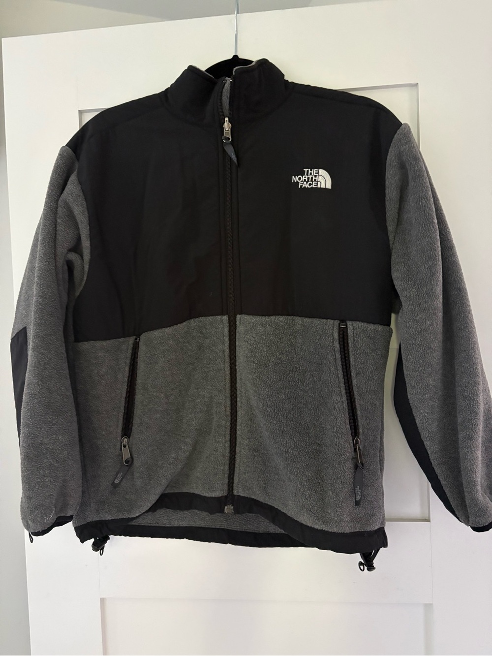 The North Face Youth Two-Tone Black and Gray Fleece Jacket